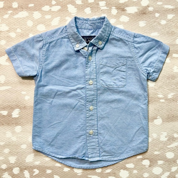 The Children's Place Other - The Children’s Place Short Sleeve Button Down Oxford Shirt for Toddler Boy